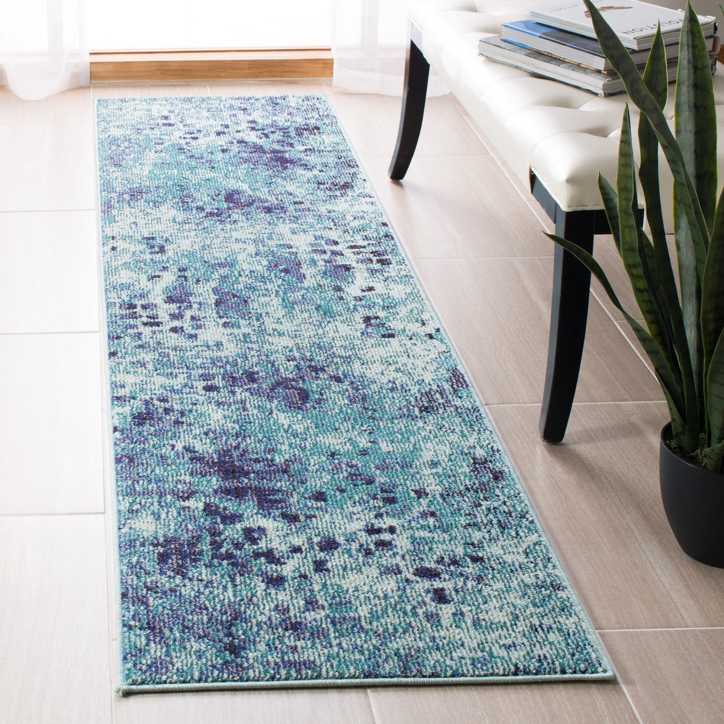 Tapis SAFAVIEH Madison Cherie moderne abstrait aquarelle