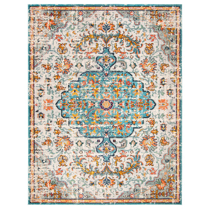 Tapis SAFAVIEH Madison Libusa Boho à médaillon vieilli