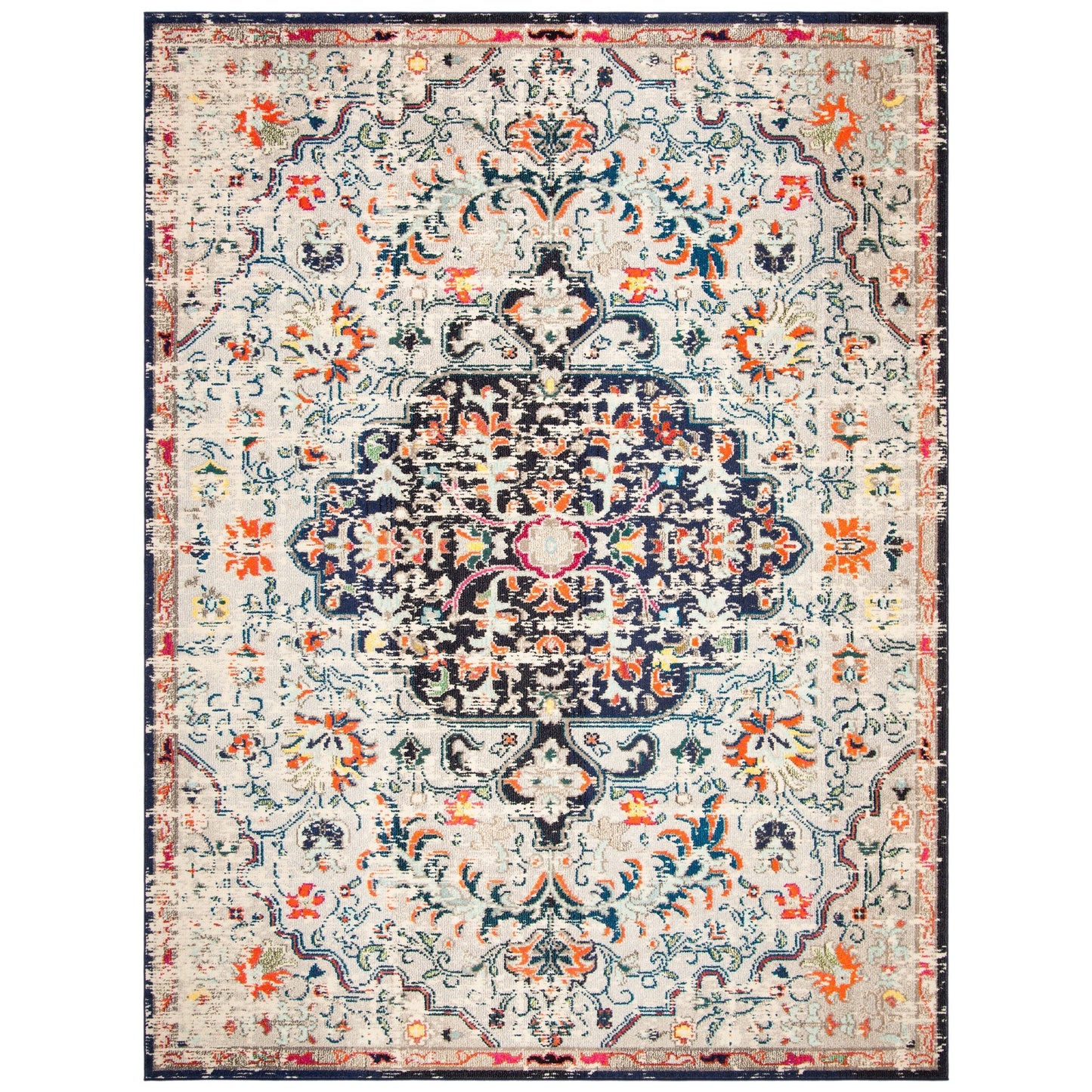 Tapis SAFAVIEH Madison Libusa Boho à médaillon vieilli