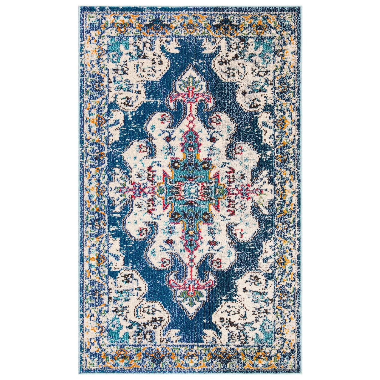 Tapis SAFAVIEH Madison Marilou Boho à médaillon vieilli