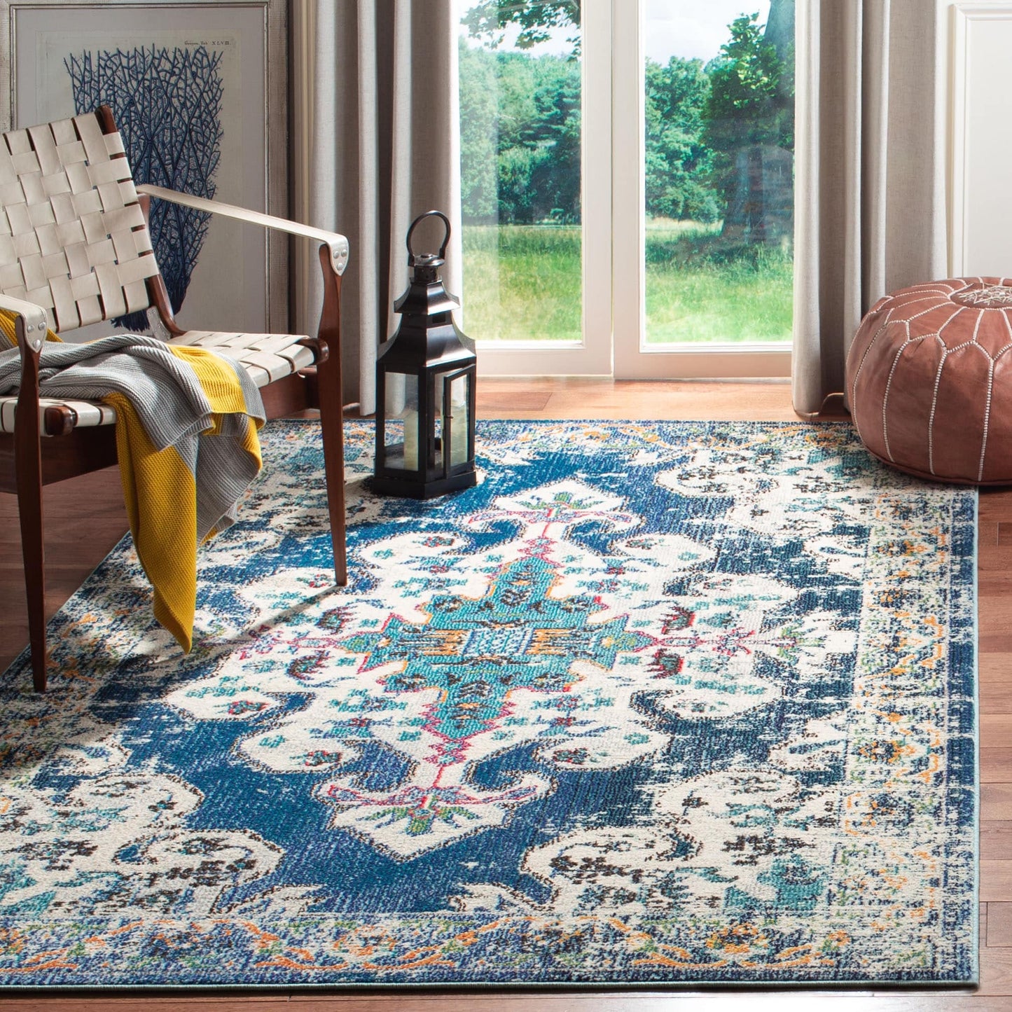Tapis SAFAVIEH Madison Marilou Boho à médaillon vieilli