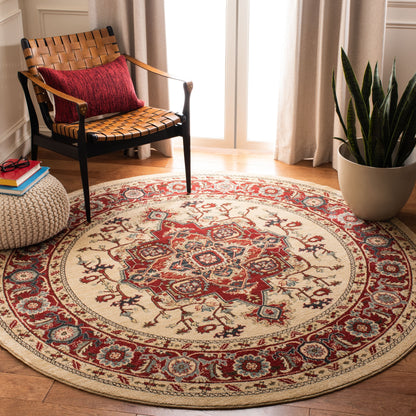 Tapis SAFAVIEH Mahal Beverley Traditionnel Grandeur Rouge/Naturel