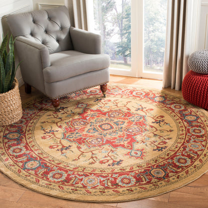 Tapis SAFAVIEH Mahal Beverley Traditionnel Grandeur Rouge/Naturel