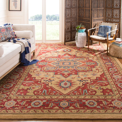 Tapis SAFAVIEH Mahal Beverley Traditionnel Grandeur Rouge/Naturel