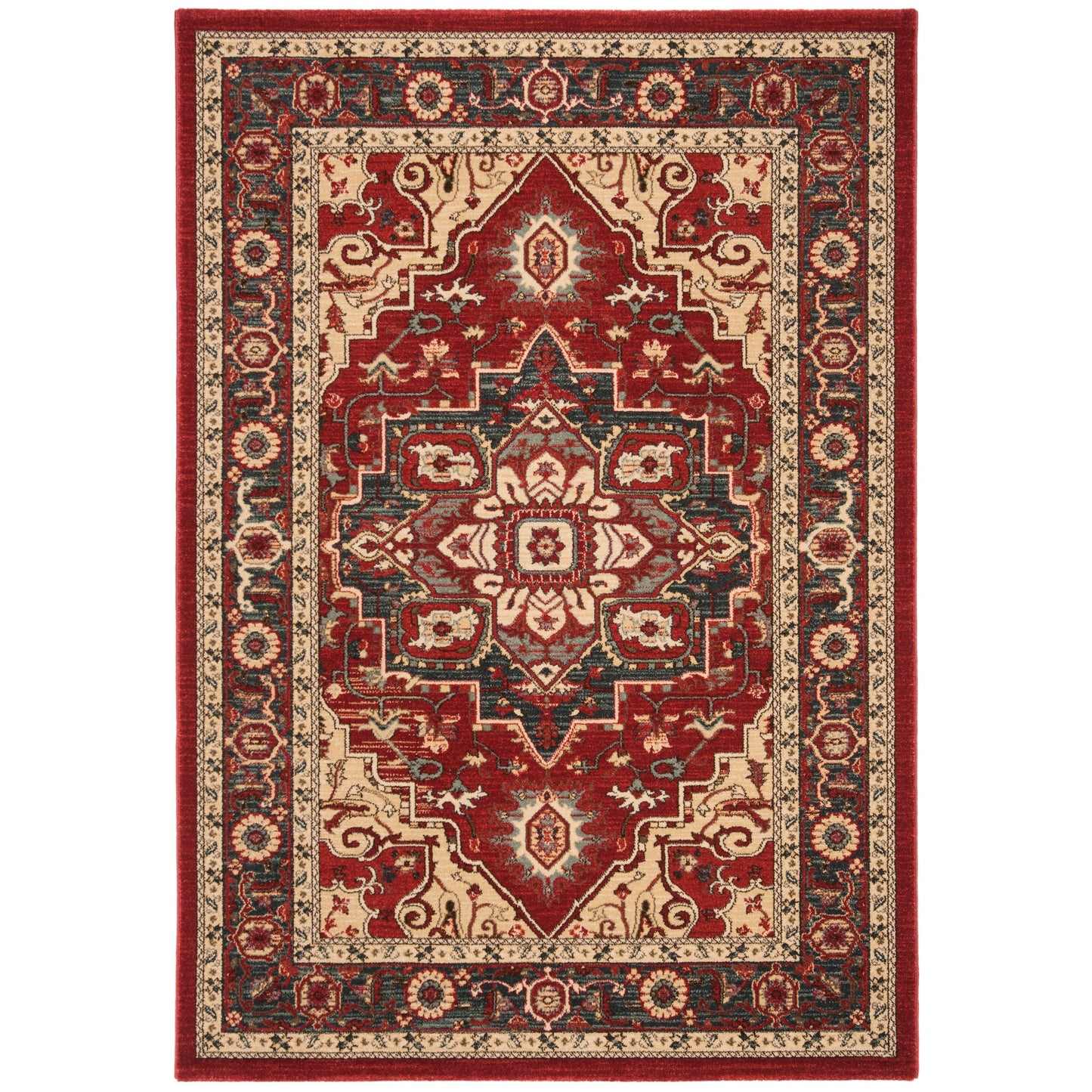 Tapis SAFAVIEH Mahal Beverley Traditionnel Grandeur Rouge/Naturel