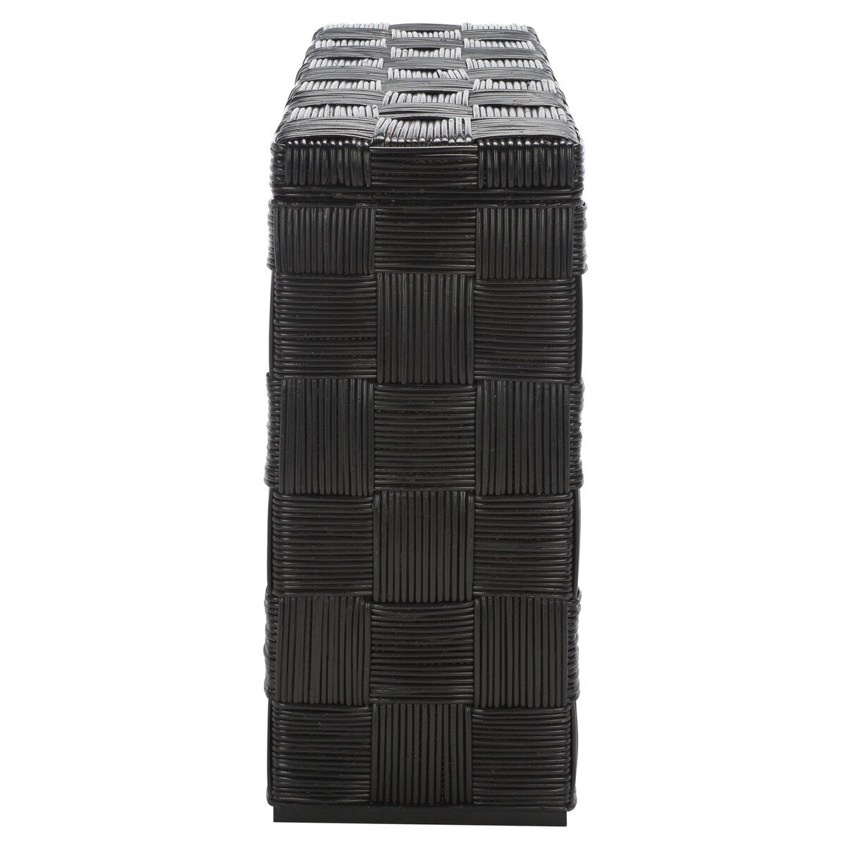 Console en rotin Mindel SAFAVIEH - 51 cm (L) x 14 cm (P) x 32 cm (H)