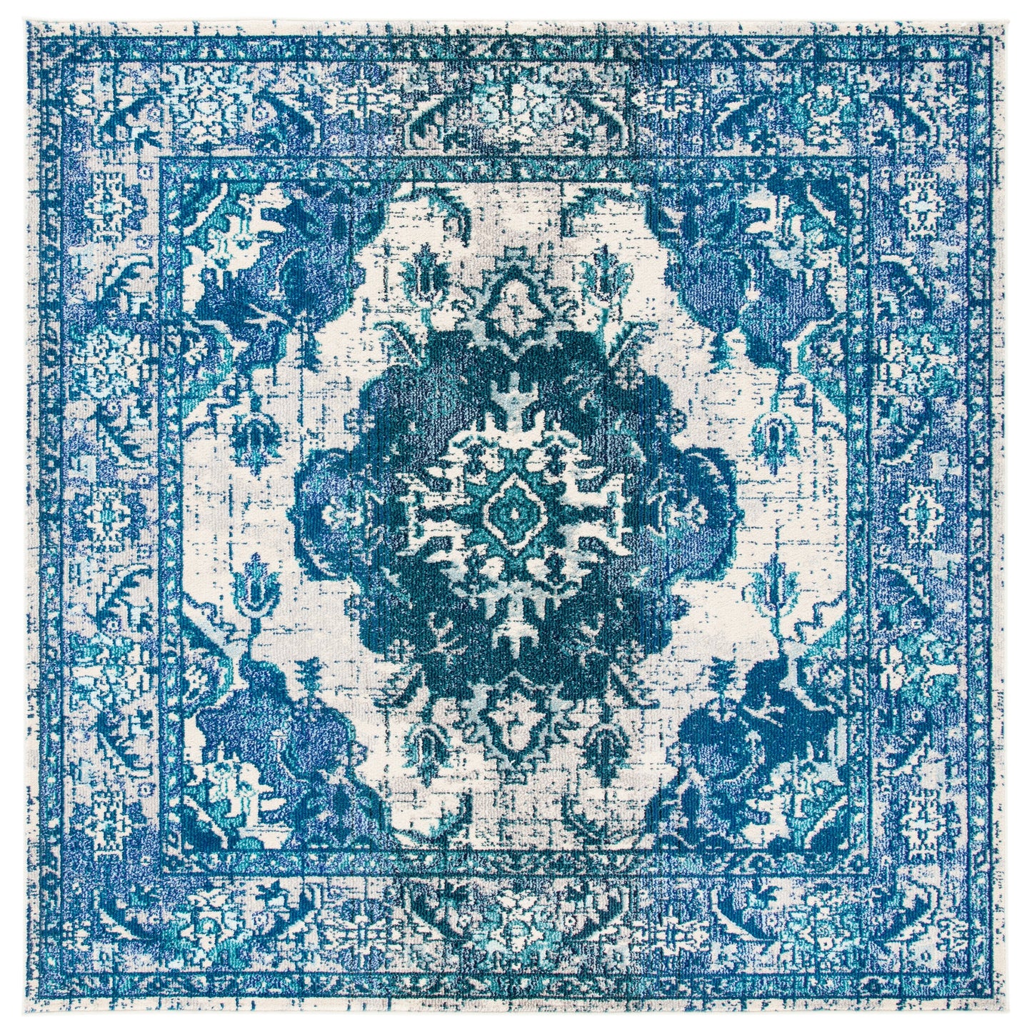 Tapis SAFAVIEH Monaco Océane Boho à médaillon vieilli