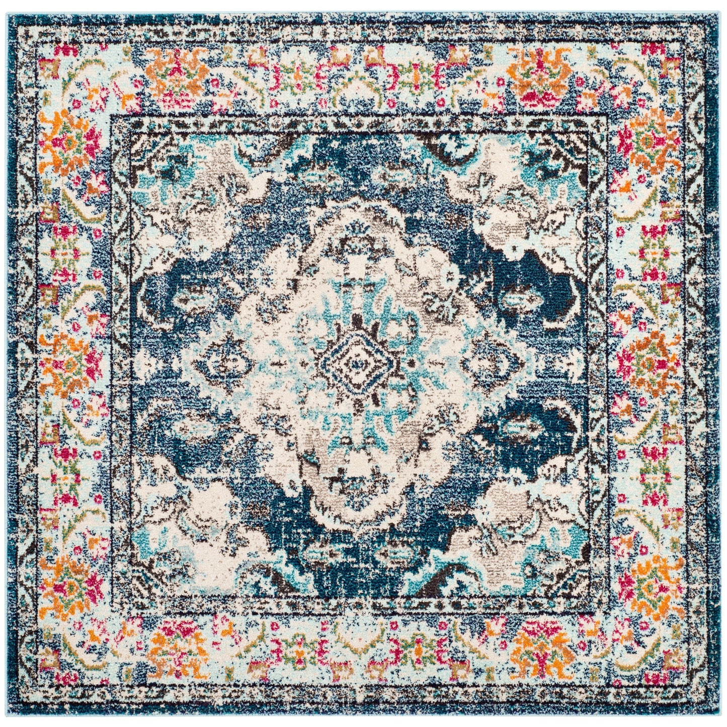 Tapis SAFAVIEH Monaco Océane Boho à médaillon vieilli