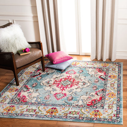 Tapis SAFAVIEH Monaco Océane Boho à médaillon vieilli