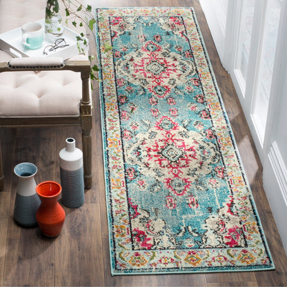 Tapis SAFAVIEH Monaco Océane Boho à médaillon vieilli