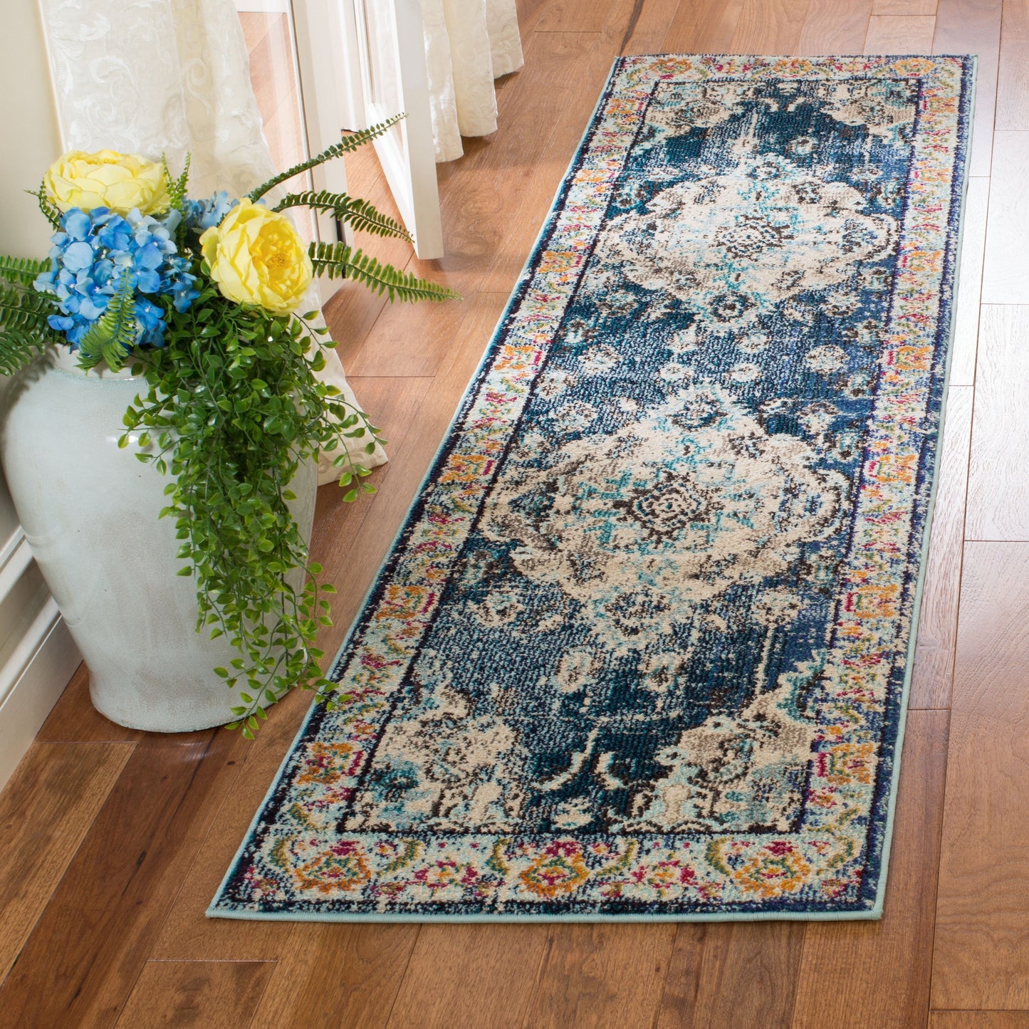 Tapis SAFAVIEH Monaco Océane Boho à médaillon vieilli
