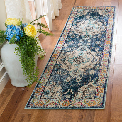 Tapis SAFAVIEH Monaco Océane Boho à médaillon vieilli