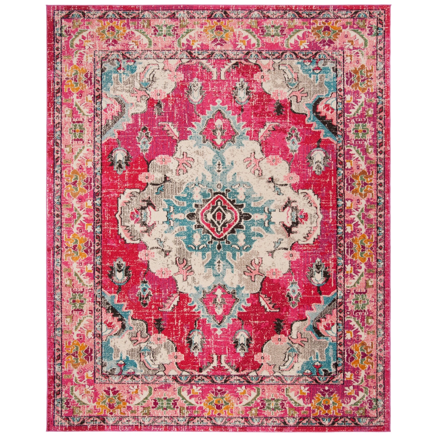 Tapis SAFAVIEH Monaco Océane Boho à médaillon vieilli