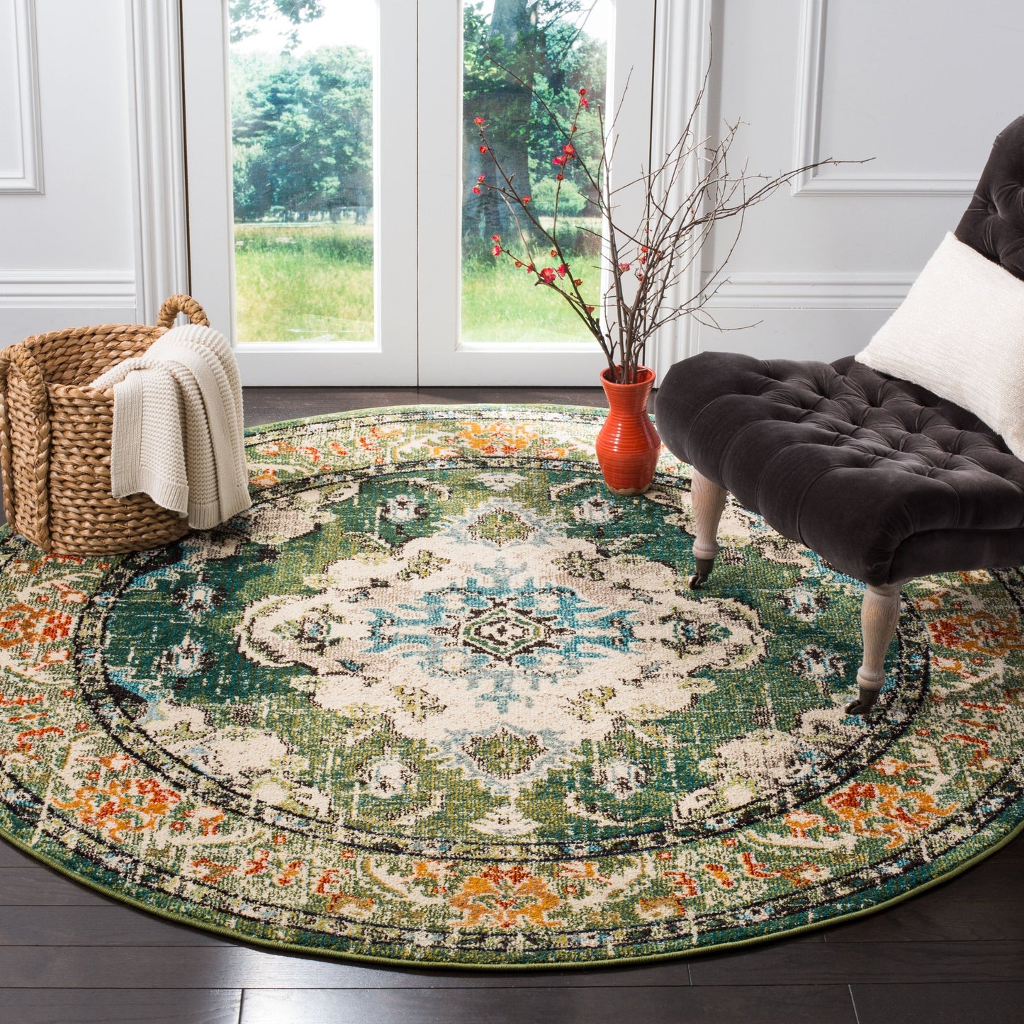 Tapis SAFAVIEH Monaco Océane Boho à médaillon vieilli