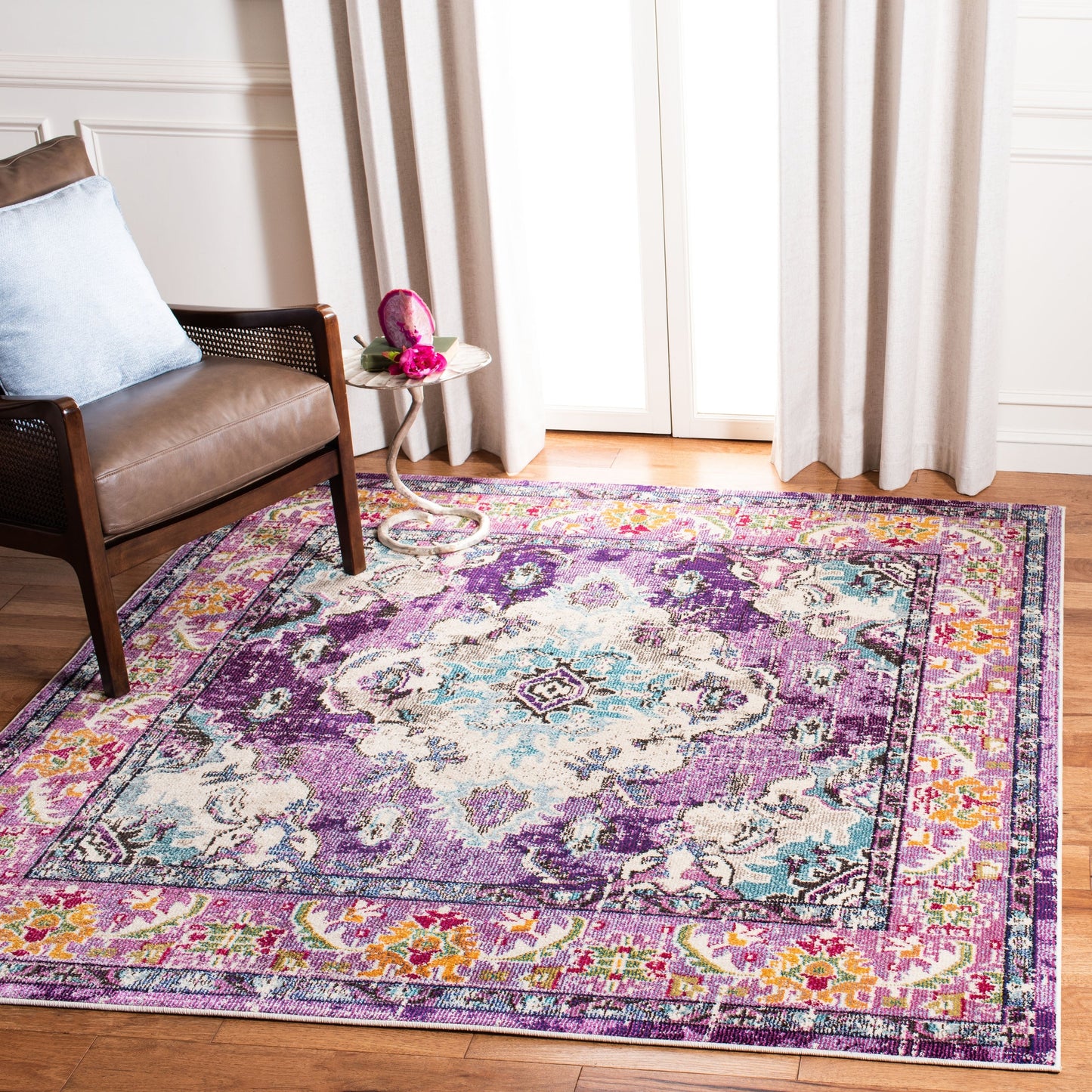 Tapis SAFAVIEH Monaco Océane Boho à médaillon vieilli