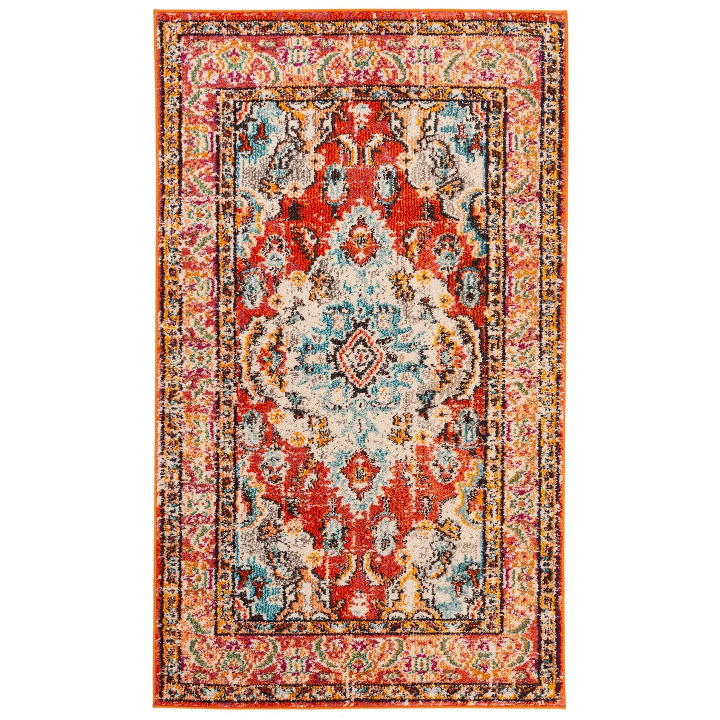 Tapis SAFAVIEH Monaco Océane Boho à médaillon vieilli