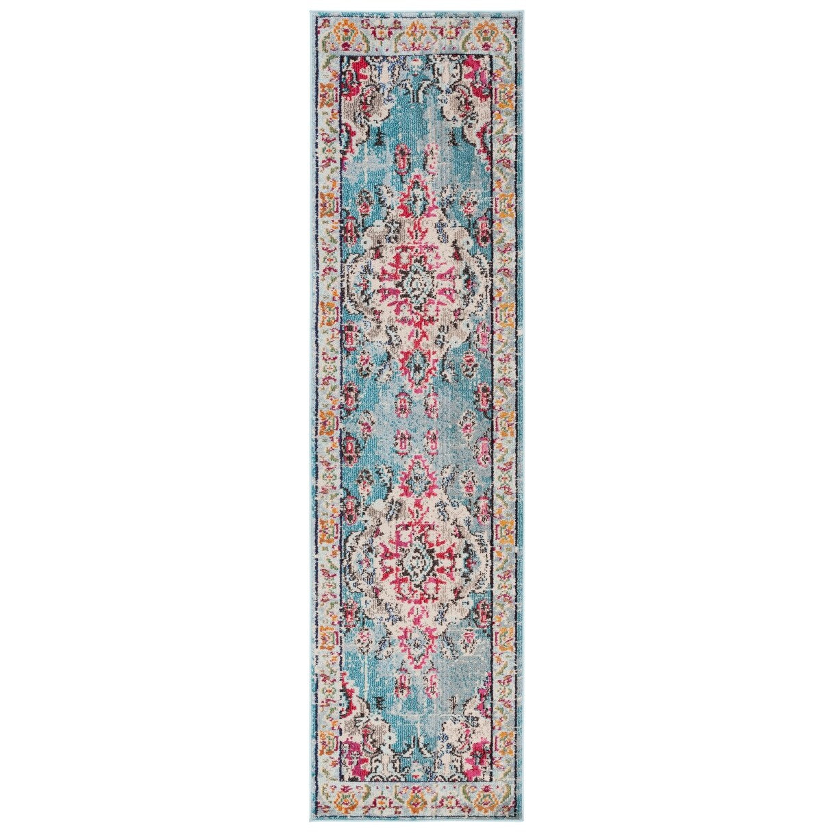 Tapis SAFAVIEH Monaco Océane Boho à médaillon vieilli
