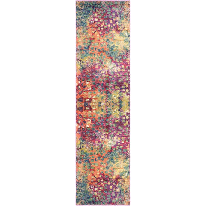 Tapis SAFAVIEH Monaco Panna Boho Abstrait Moderne Aquarelle