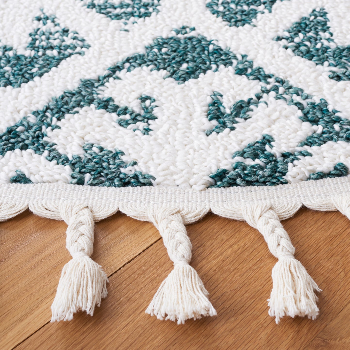 Safavieh Poignets marocains à franges, style bohème tribal, 5 cm d'épaisseur