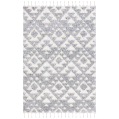 Tapis SAFAVIEH marocain à franges et poils longs Delores, épaisseur 5 cm