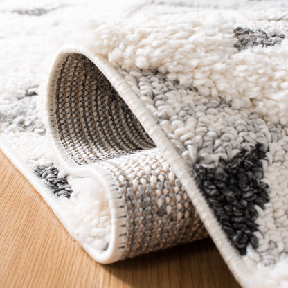 Tapis SAFAVIEH marocain à franges et poils longs Delores, épaisseur 5 cm