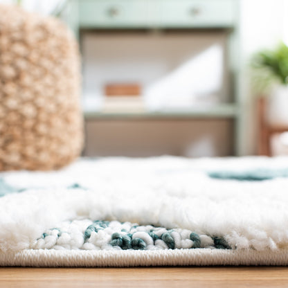 Tapis SAFAVIEH marocain à franges et poils longs Delores, épaisseur 5 cm