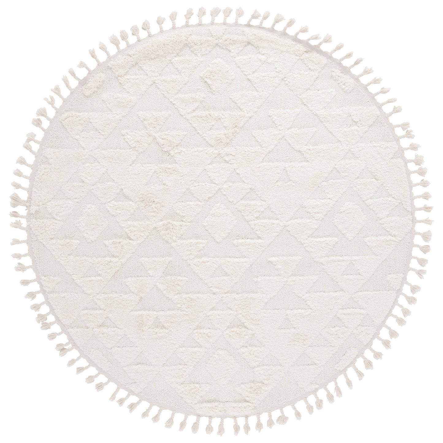 Tapis SAFAVIEH marocain à franges et poils longs Delores, épaisseur 5 cm