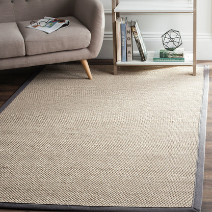 Tapis en sisal Lorine à bordure décontractée en fibres naturelles SAFAVIEH