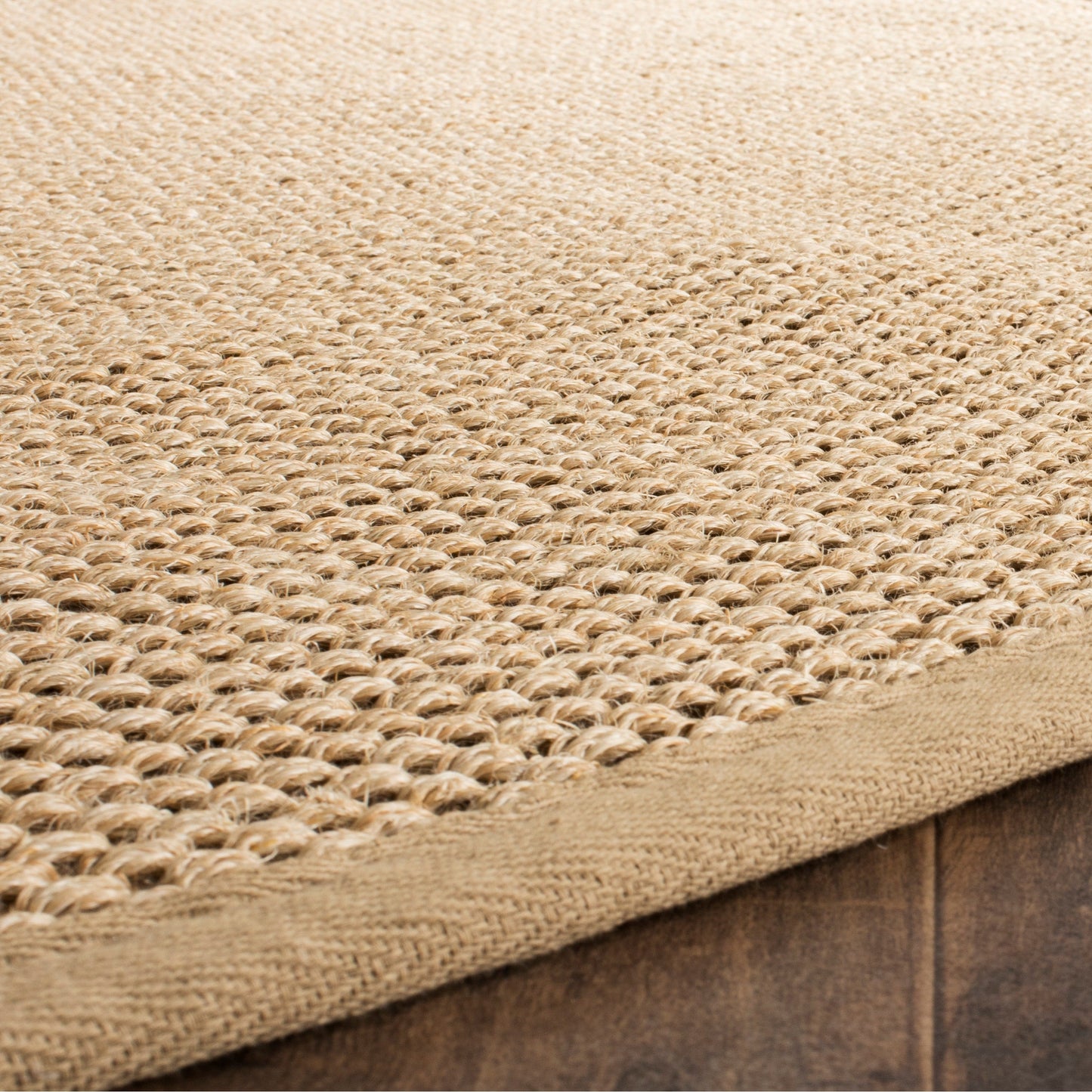 Tapis en sisal SAFAVIEH Venus en fibre naturelle, bordure décontractée