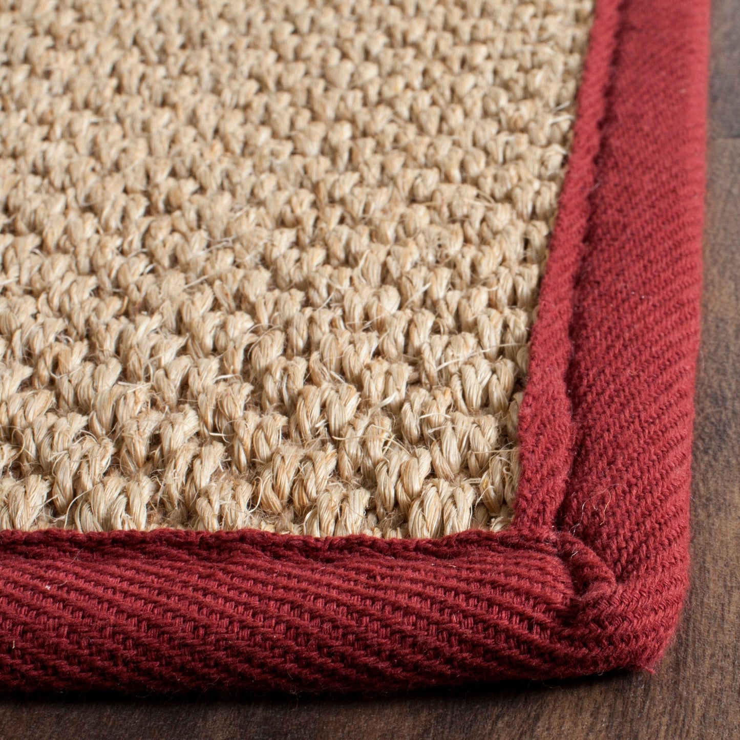 Tapis en sisal SAFAVIEH Venus en fibre naturelle, bordure décontractée