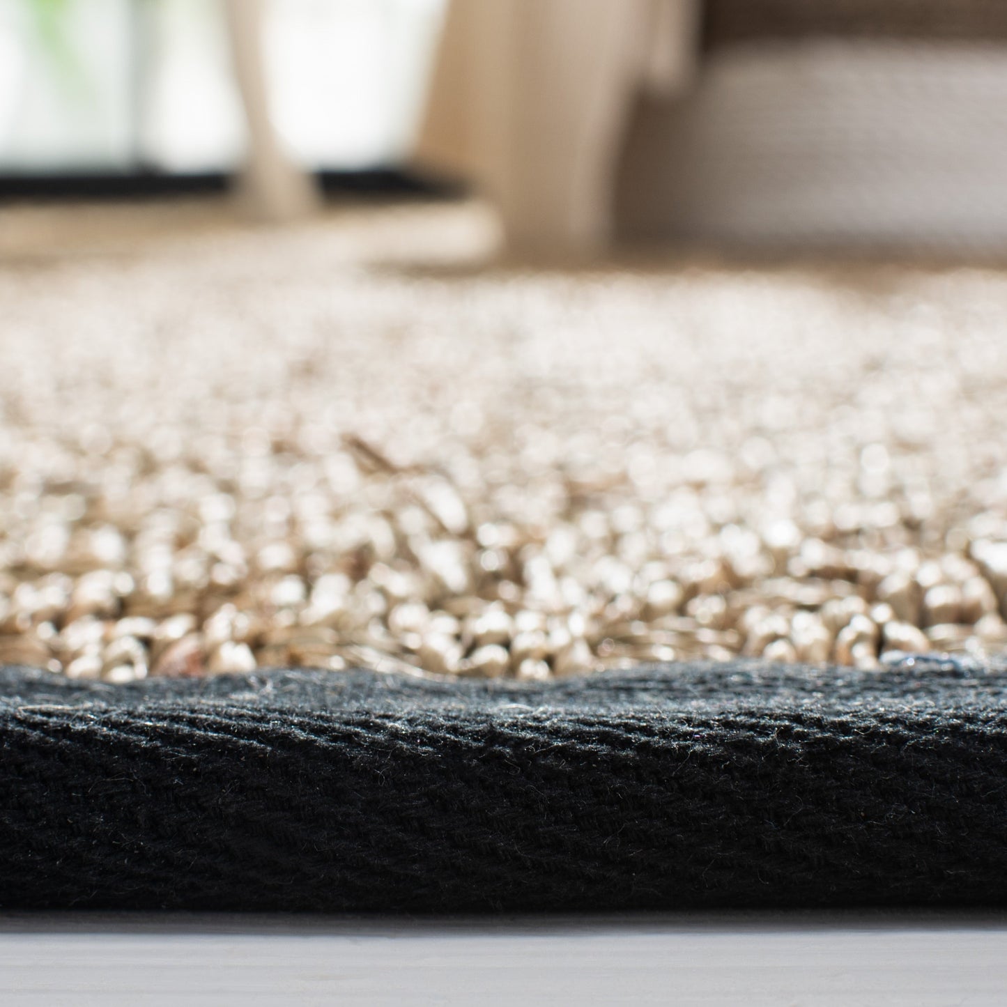Tapis SAFAVIEH en fibres naturelles Zymryd à motif vannerie en jonc de mer