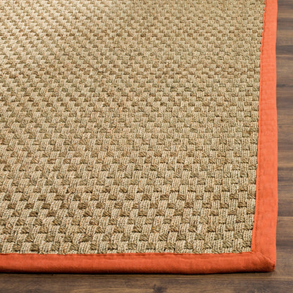 Tapis SAFAVIEH en fibres naturelles Zymryd à motif vannerie en jonc de mer