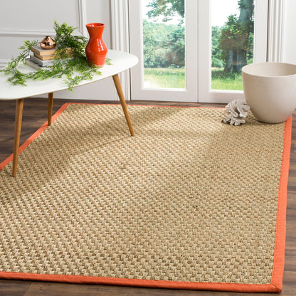 Tapis SAFAVIEH en fibres naturelles Zymryd à motif vannerie en jonc de mer