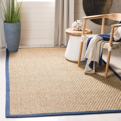 Tapis SAFAVIEH en fibres naturelles Zymryd à motif vannerie en jonc de mer