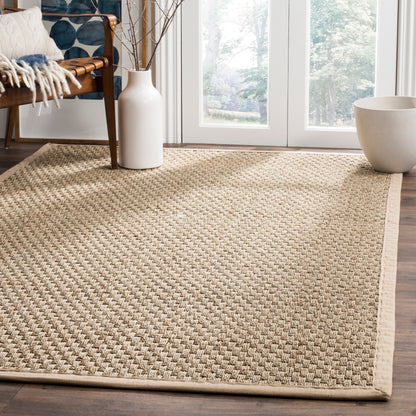Tapis SAFAVIEH en fibres naturelles Zymryd à motif vannerie en jonc de mer