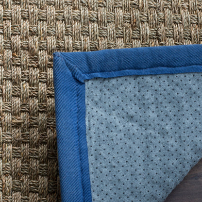 Tapis SAFAVIEH en fibres naturelles Zymryd à motif vannerie en jonc de mer