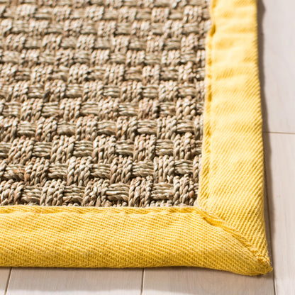 Tapis SAFAVIEH en fibres naturelles Zymryd à motif vannerie en jonc de mer