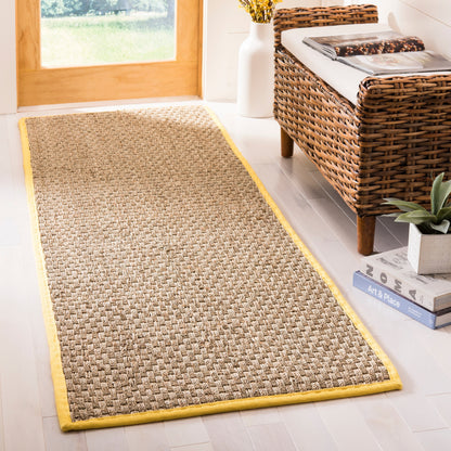 Tapis SAFAVIEH en fibres naturelles Zymryd à motif vannerie en jonc de mer