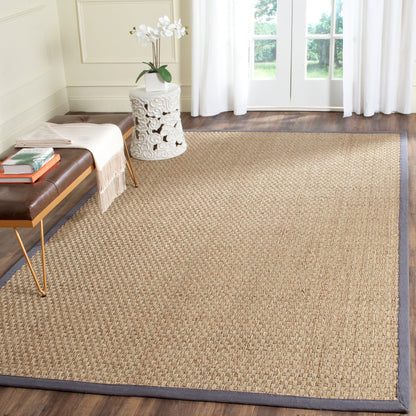 Tapis SAFAVIEH en fibres naturelles Zymryd à motif vannerie en jonc de mer