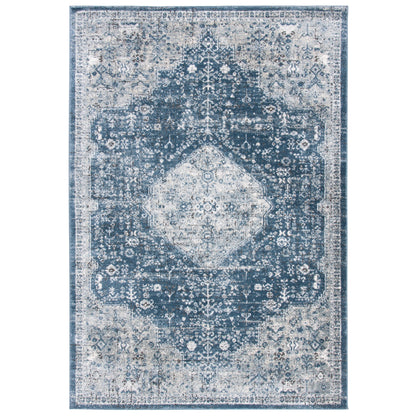 Tapis oriental traditionnel SAFAVIEH Oregon Hildegarde bleu marine/ivoire