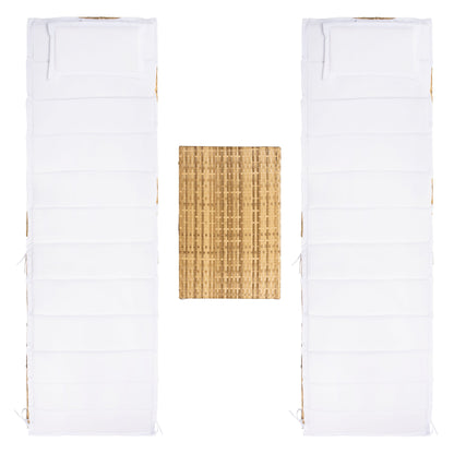 Ensemble de bain de soleil 3 pièces SAFAVIEH Outdoor Blaguna - 83 cm (L) x 20 cm (P) x 24 cm (H)