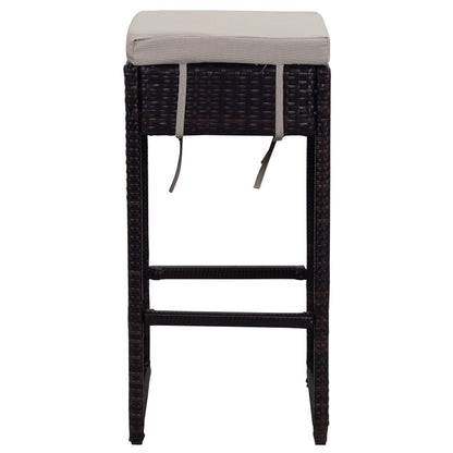 SAFAVIEH Ensemble de bar extérieur Euda (7 pièces) - 29Lx59Px42H