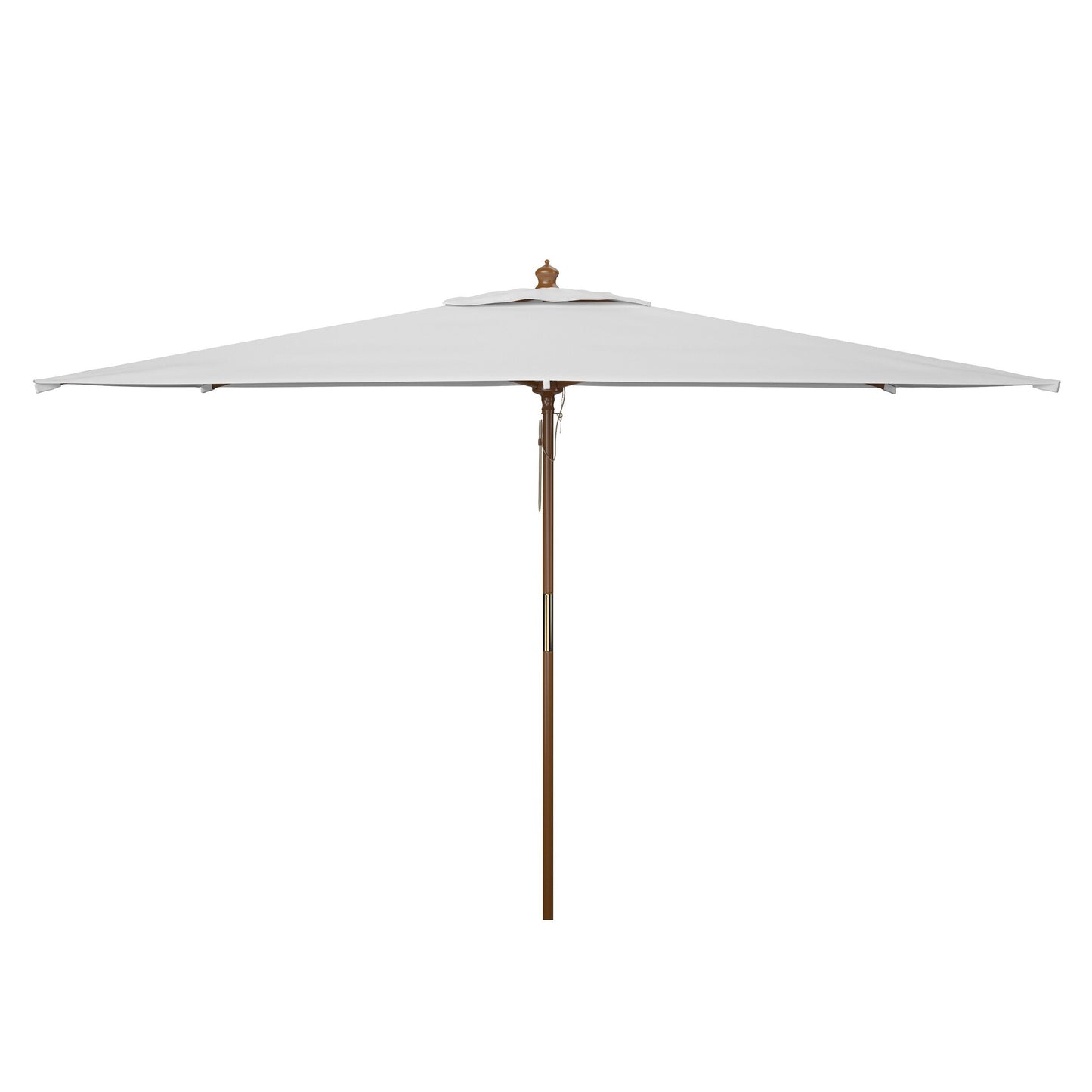 Parasol de marché extérieur SAFAVIEH Glauca de 3,35 m (11 pieds) à poulie en bois