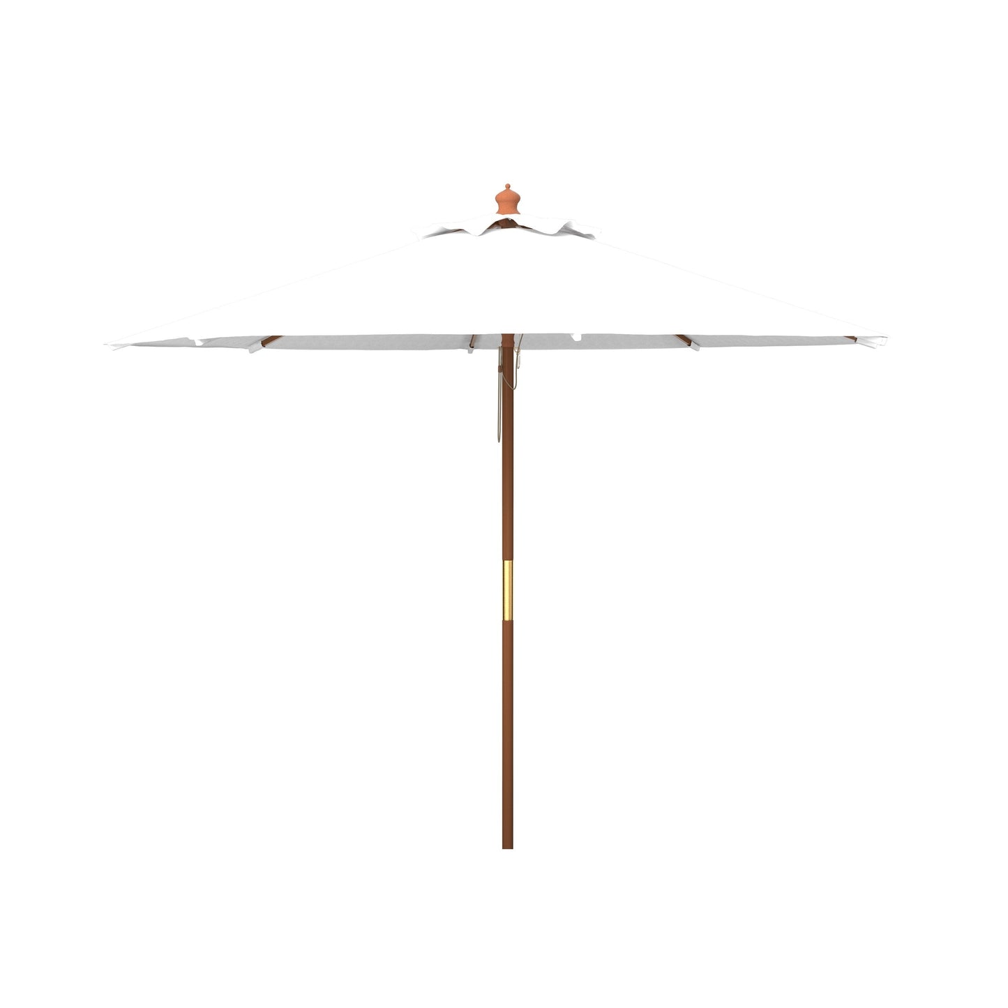 Parasol de marché extérieur SAFAVIEH Glauca de 3,35 m (11 pieds) à poulie en bois