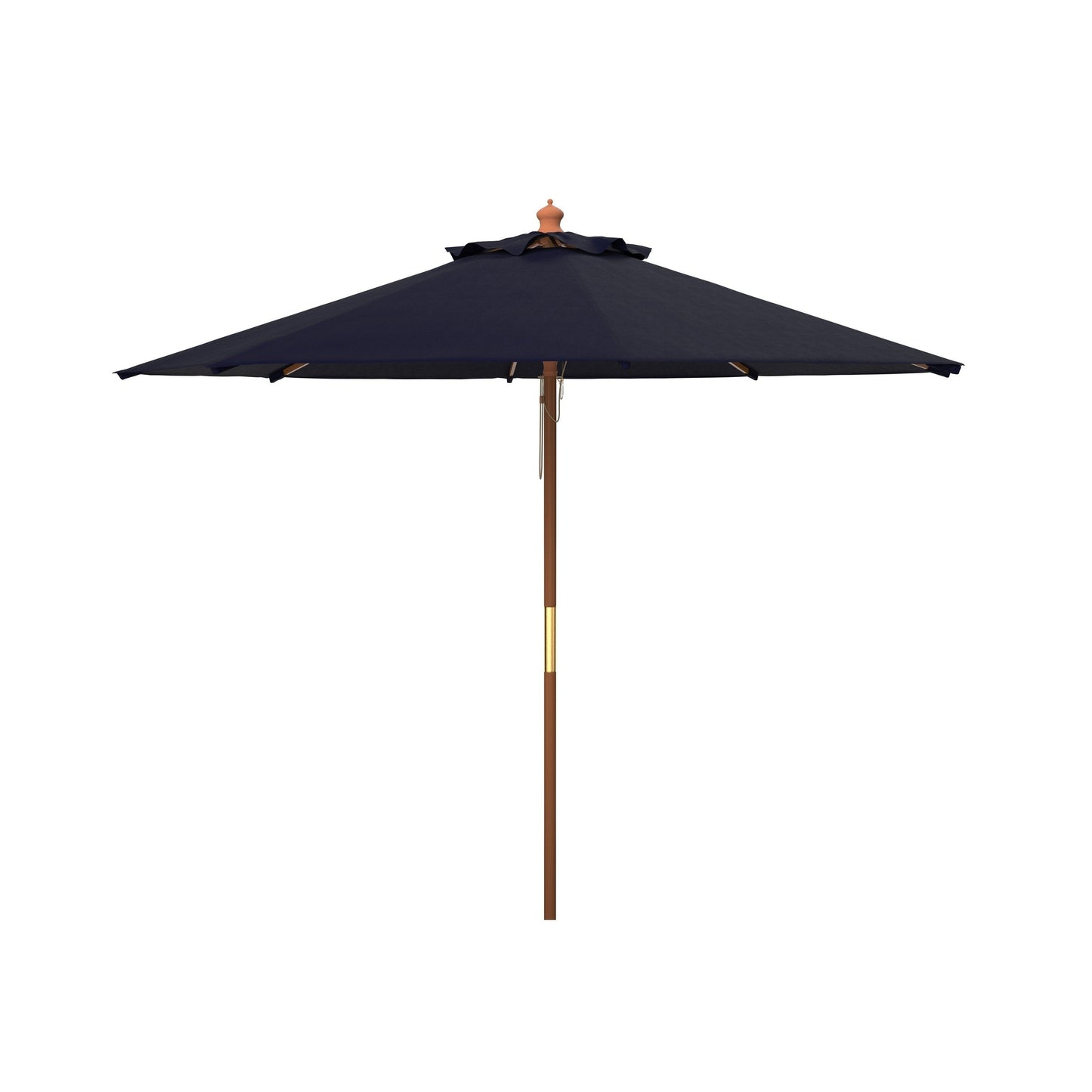 Parasol de marché extérieur SAFAVIEH Glauca de 3,35 m (11 pieds) à poulie en bois