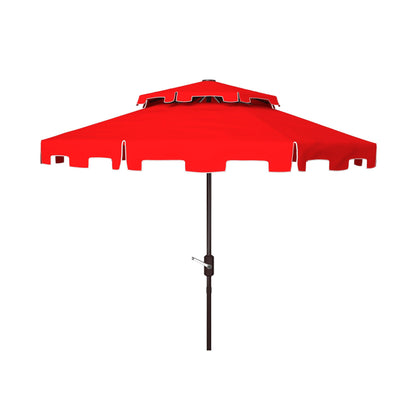 Parasol de marché double toit SAFAVIEH Outdoor Livia de 2,74 m (9 pi), base non incluse