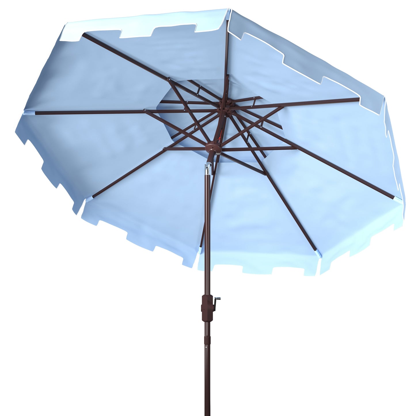 Parasol de marché double toit SAFAVIEH Outdoor Livia de 2,74 m (9 pi), base non incluse