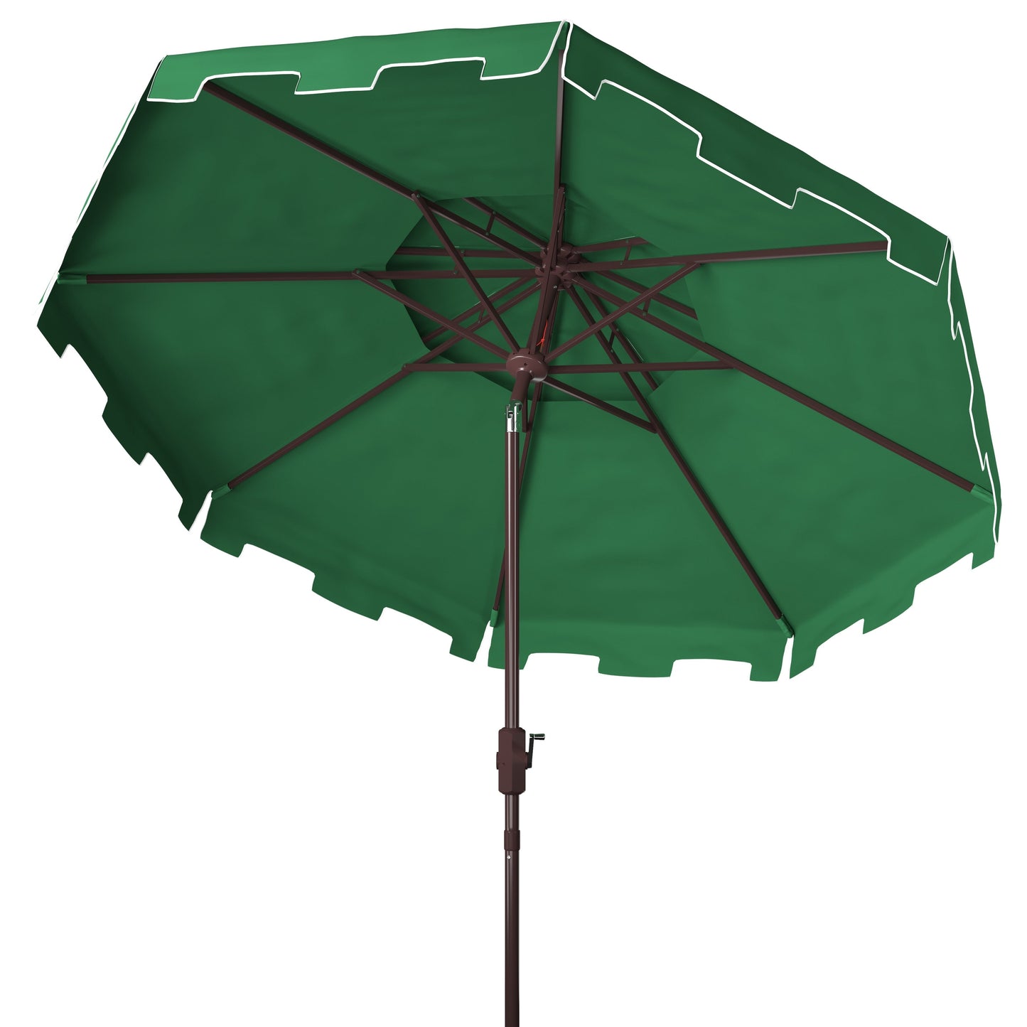 Parasol de marché double toit SAFAVIEH Outdoor Livia de 2,74 m (9 pi), base non incluse