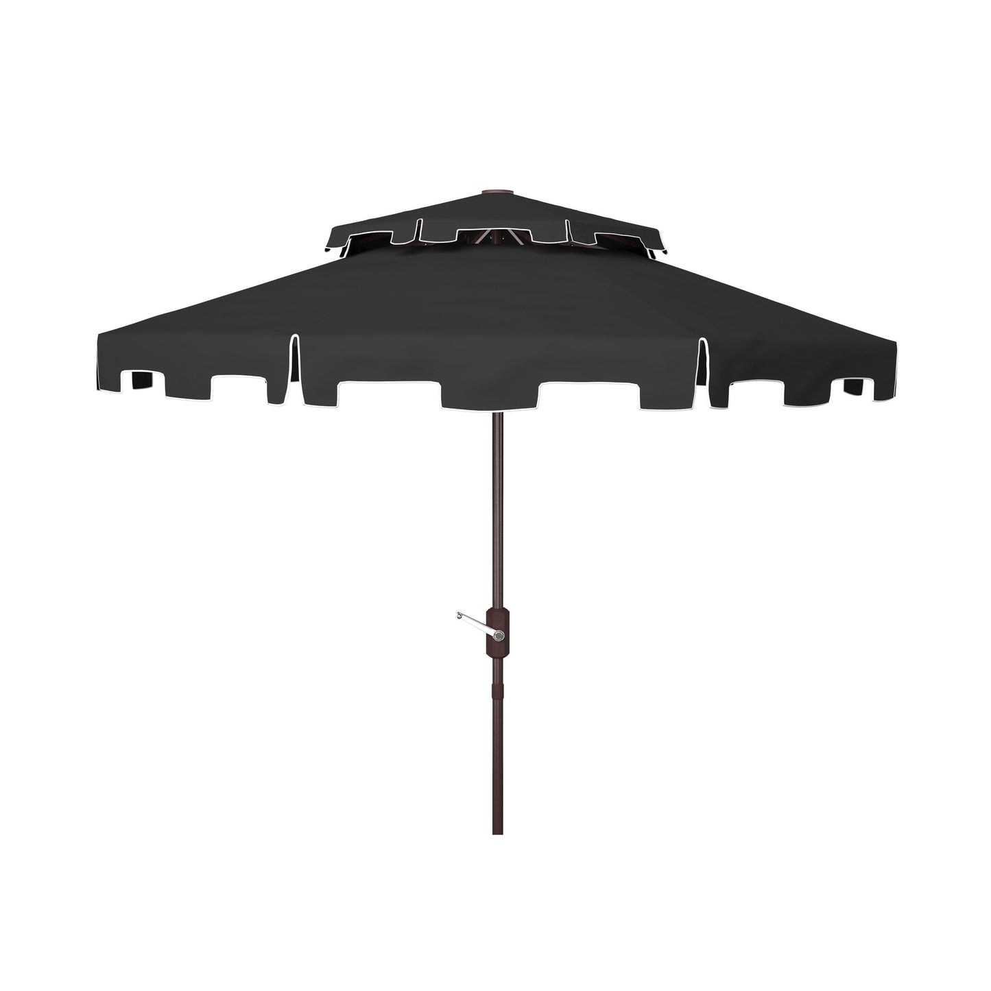 Parasol de marché double toit SAFAVIEH Outdoor Livia de 2,74 m (9 pi), base non incluse