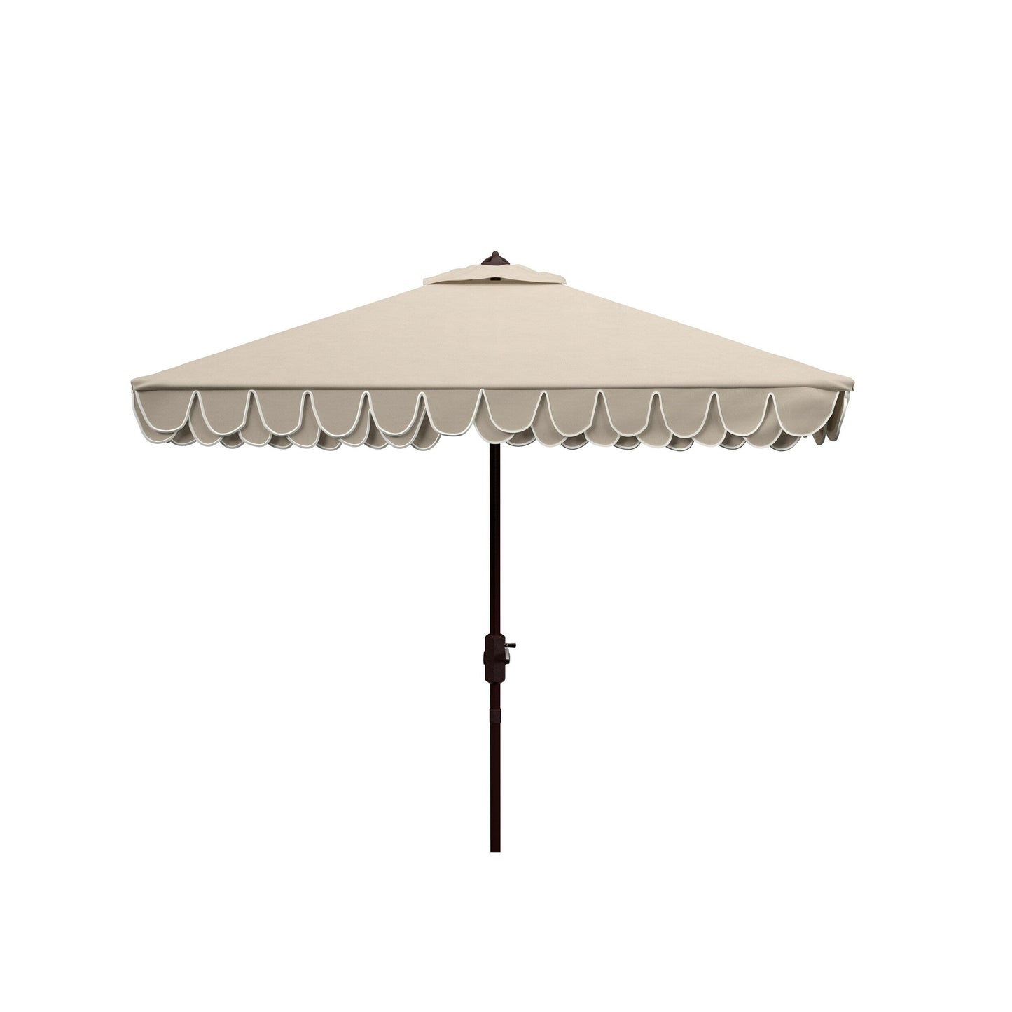 Parasol carré SAFAVIEH Outdoor Naima Valance de 2,3 m